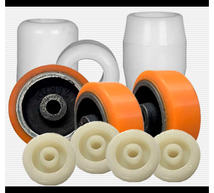Rodas de Nylon e Rodas de Poliuretano